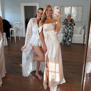 Shiny Satin Champagne